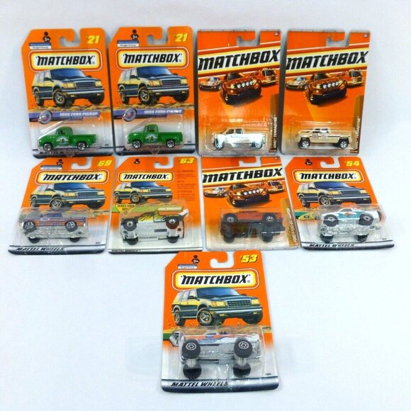 Matchbox Pickups GMC Terradyne Wrecker Ford F-150 SVT Raptor Diecast Lot - Picture 1 of 12